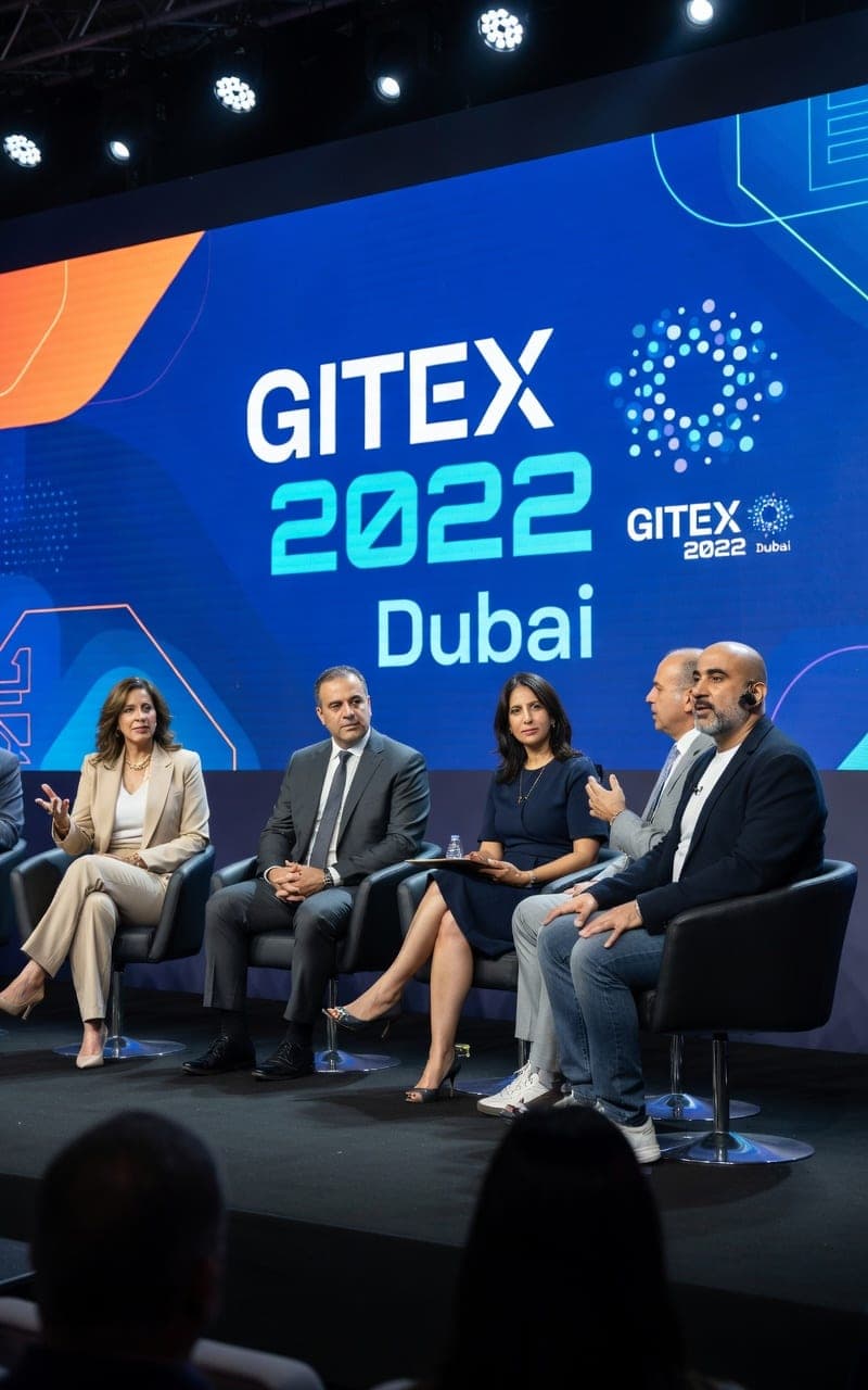 Tarek Nachnouchi lors d’un panel au GITEX de Dubai